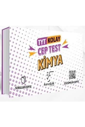 Karekök Yayınları TYT Kimya Kolay Cep Test