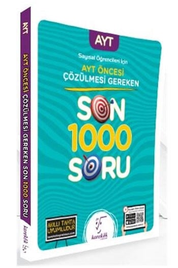 Karekök Yayınları 2021 Sözel Öğrencileri İçin AYT Öncesi Çözülmesi Gereken Son 1000 Soru