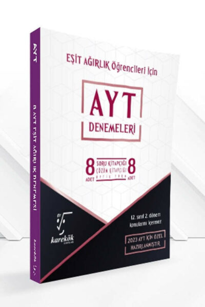 Karekök Yayınları 2023 AYT Eşit Ağırlık 8 Deneme Seti