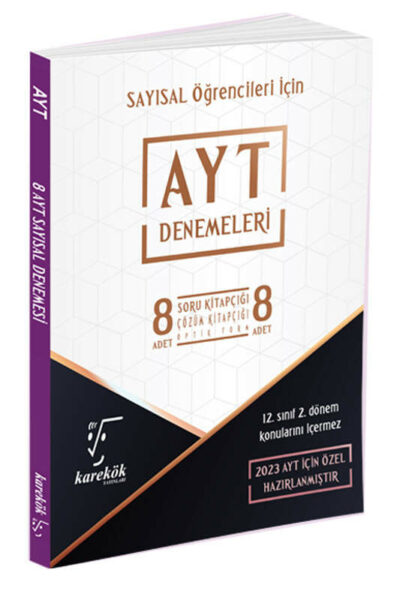 Karekök Yayınları 2023 AYT Sayısal 8 Deneme