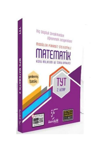 Karekök Yayınları 2024 TYT Matematik Konu Anlatımı ve Soru Bankası 2. Kitap