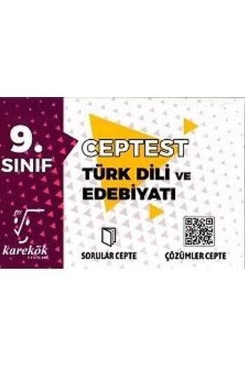 Karekök Yayınları 9. Sınıf Türk Dili ve Edebiyatı Cep Test