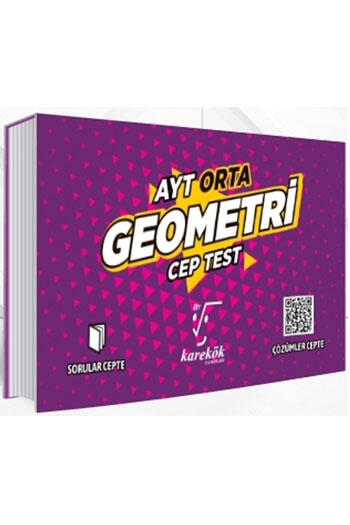 Karekök Yayınları AYT Geometri Orta Cep Test