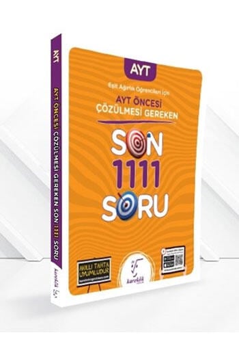 Karekök Yayınları AYT Öncesi Çözülmesi Gereken Eşit Ağırlık Son 1111 Soru