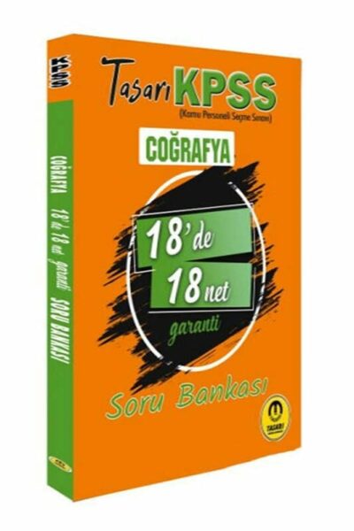 Tasarı Eğitim Yayınları KPSS Coğrafya 18de 18 Net Soru Bankası