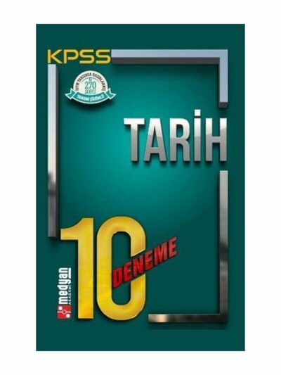 Medyan Yayınları KPSS Tarih 10 Deneme