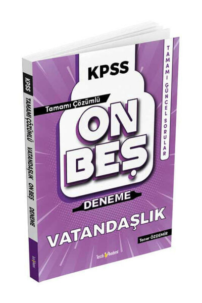 Tercih Akademi Yayınları KPSS Vatandaşlık 15 Deneme Çözümlü