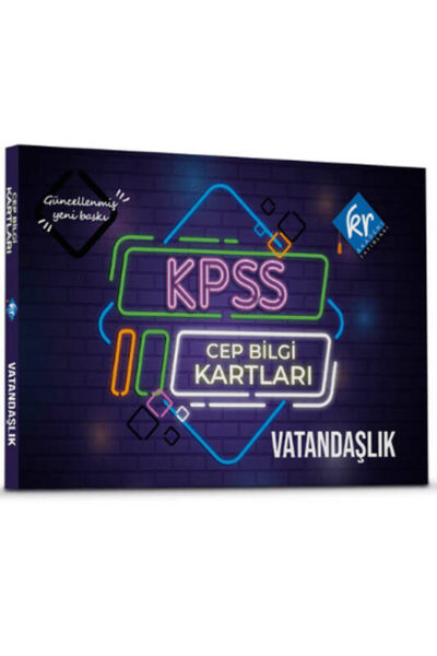KR Akademi KPSS Vatandaşlık Cep Bilgi Kartları