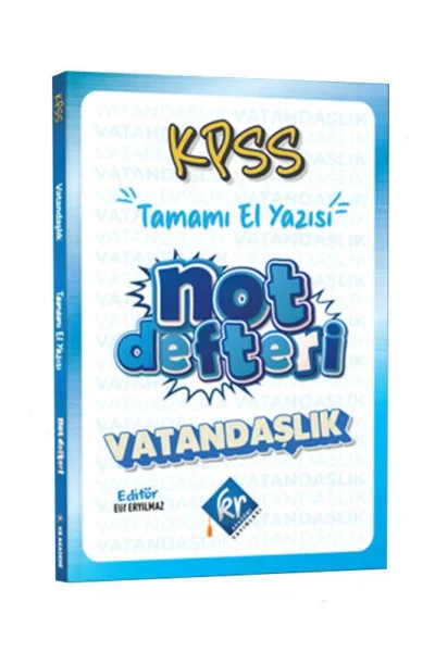 KR Akademi Yayınları 2024 KPSS Vatandaşlık Konu Anlatımlı Not Defteri