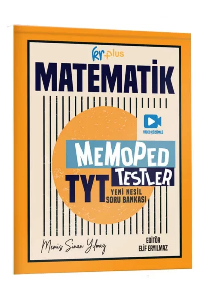 KR Plus Yayınları 2024 TYT Matematik Memoped Testler Yeni Nesil Soru Bankası