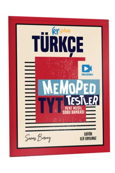 KR Plus Yayınları 2024 TYT Türkçe Memoped Testler Yeni Nesil Soru Bankası