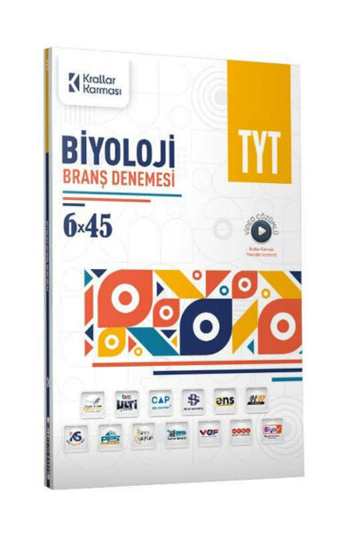 Krallar Karması Yayınları 2023 TYT Biyoloji 6x45 Branş Denemeleri