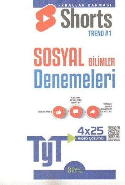Krallar Karması Yayınları TYT Sosyal Bilgiler 4x25 Shorts Deneme