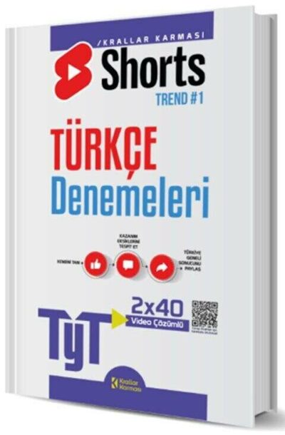 Krallar Karması Yayınları TYT Türkçe 2 x 40 Shorts Deneme