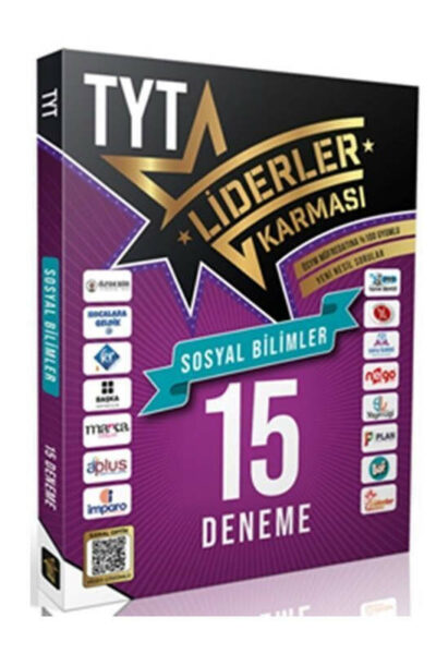 Liderler Karması Yayınları 2023 TYT Sosyal Bilimler 15 Branş Denemesi