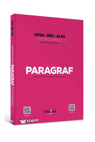 Marka Yayınları 2023 KPSS DGS ALES Paragraf Konu Özetli Yeni Nesil Soru Bankası
