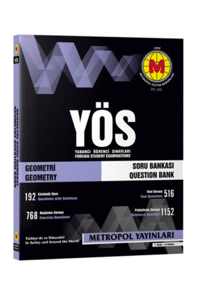 Metropol Yayınları YÖS Geometri Soru Bankası