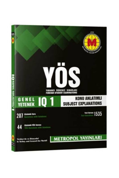 Metropol Yayınları YÖS IQ Konu Anlatımlı 1