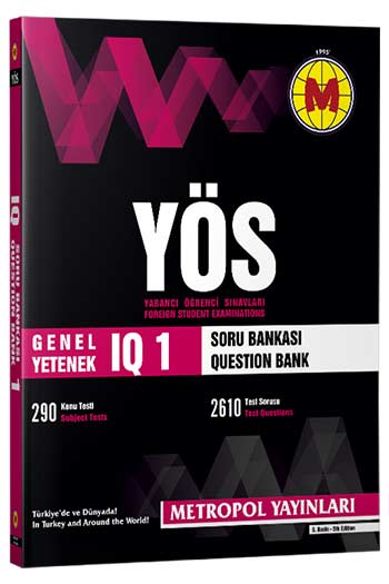 Metropol Yayınları YÖS IQ Soru Bankası-1