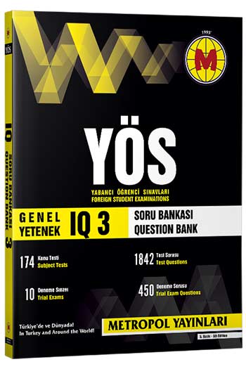 Metropol Yayınları YÖS IQ Soru Bankası-3