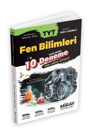 Miray Yayınları TYT Fen Bilimleri Yeni Nesil 10 Deneme