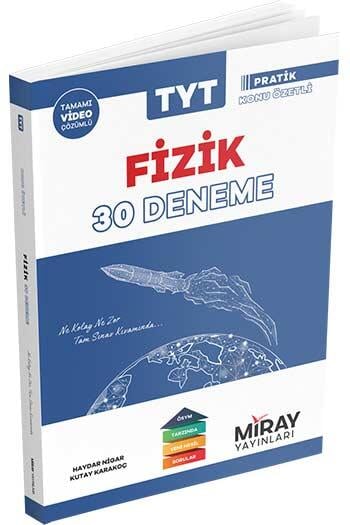 Miray Yayınları TYT Fizik Tamamı Video Çözümlü 30 Deneme