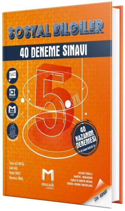 Mozaik Yayınları 5. Sınıf Sosyal Bilgiler 40 Deneme