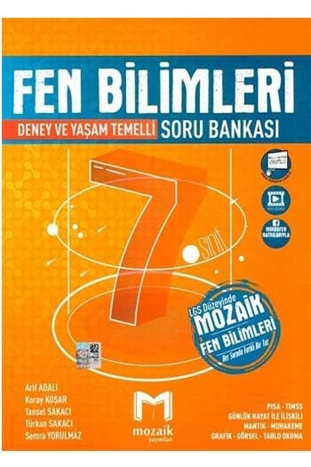 Mozaik Yayınları 7. Sınıf Fen Bilimleri Soru Bankası