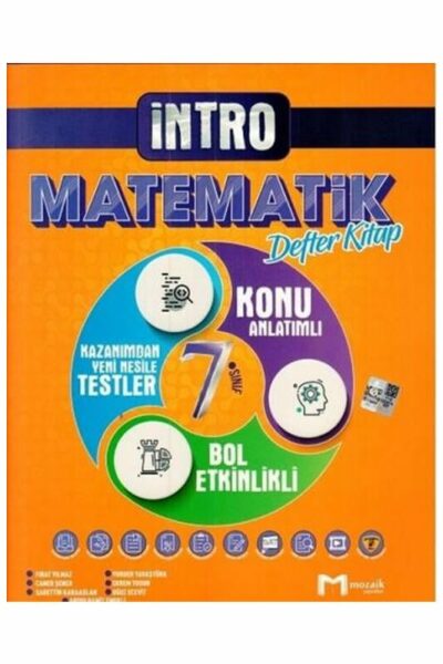 Mozaik Yayınları 7. Sınıf Matematik İntro Defter Kitap