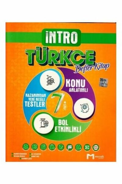 Mozaik Yayınları 7.Sınıf Türkçe İntro Defter Kitap