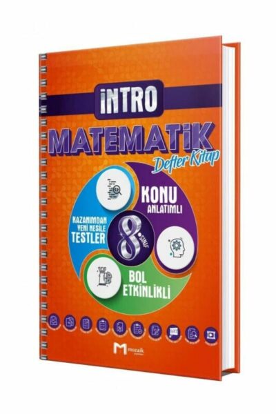 Mozaik Yayınları 8. Sınıf Matematik İntro Konu Anlatımlı Defter Kitap