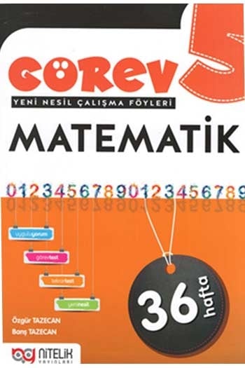 Nitelik Yayınları 5. Sınıf Matematik Görev Yeni Nesil Çalışma Föyleri