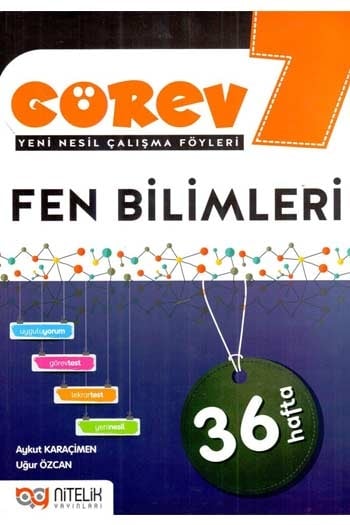 Nitelik Yayınları 7. Sınıf Fen Bilimleri Görev Yeni Nesil Çalışma Föyleri