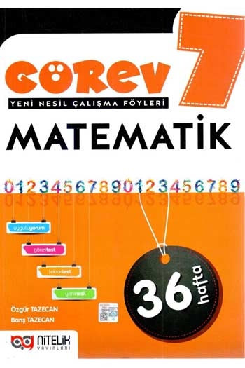 Nitelik Yayınları 7. Sınıf Matematik Görev Yeni Nesil Çalışma Föyleri