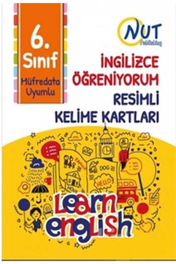 Nut Publishing 6. Sınıf İngilizce Öğreniyorum Resimli Kelime Kartları