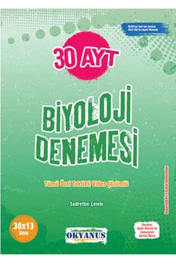 Okyanus Yayınları AYT Biyoloji 30 Deneme