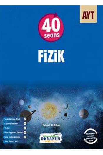Okyanus Yayınları AYT 40 Seans Fizik Soru Bankası