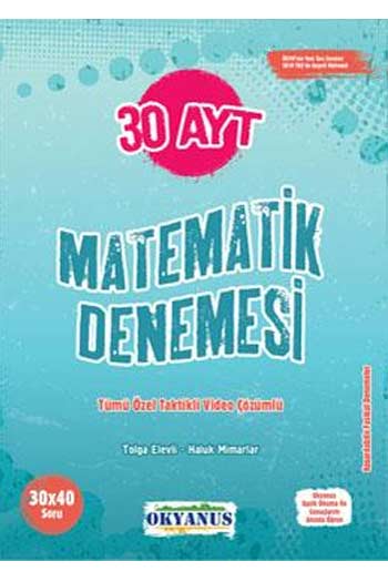 Okyanus Yayınları AYT Matematik 30 Deneme