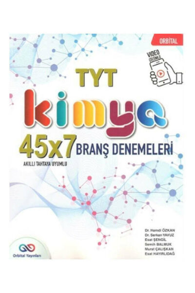 Orbital Yayınları TYT Kimya 45 x 7 Branş Denemeleri