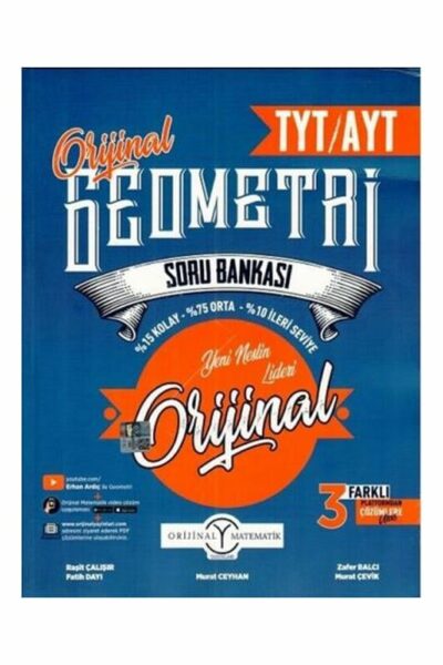 Orjinal Yayınları 2025 TYT AYT Orijinal Geometri Soru Bankası
