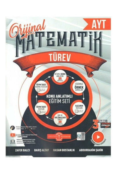 Orjinal Yayınları 2024 AYT Matematik Türev Konu Anlatımlı