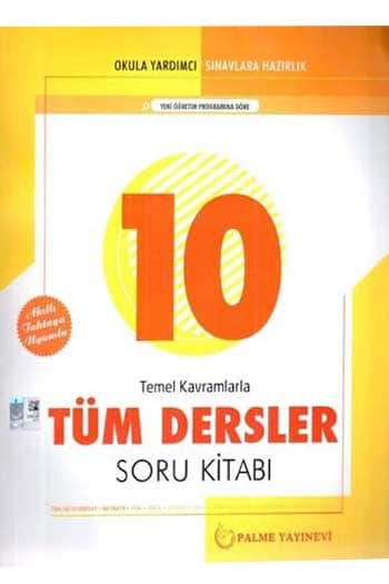 Palme Yayınları 10. Sınıf Tüm Dersler Soru Kitabı