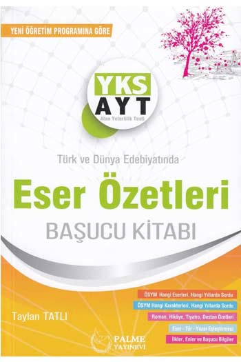Palme Yayınları AYT Eser Özetleri Başucu Kitabı