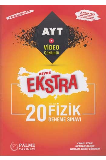 Palme Yayınları AYT Fizik Evde Ekstra 20 Deneme Sınavı
