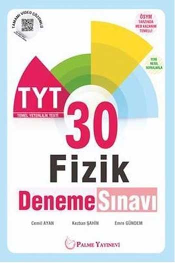 Palme Yayınları TYT Fizik 30 Deneme Sınavı
