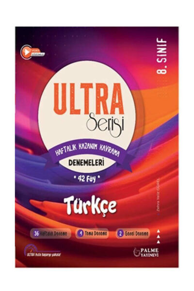 Palme Yayınları 2024 Ultra Serisi LGS 8.Sınıf Türkçe Denemeleri (Haftalık Kazanım Kavrama) 42 Föy