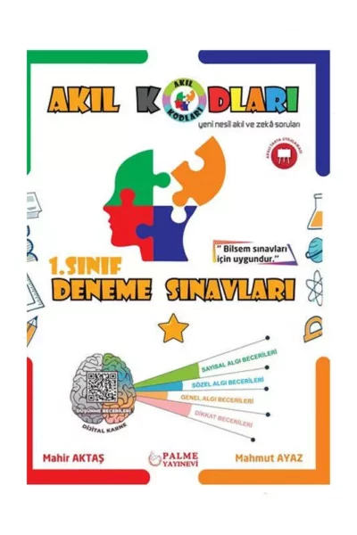 Palme Yayınları 1.Sınıf Deneme Sınavları Akıl Kodları Yeni Nesil Akıl ve Zeka Soruları