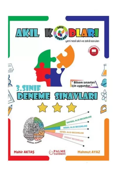 Palme Yayınları 3.Sınıf Deneme Sınavları Akıl Kodları Yeni Nesil Akıl ve Zeka Soruları