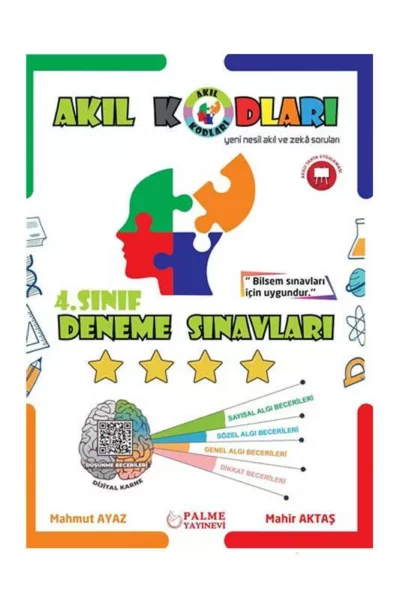 Palme Yayınları 4.Sınıf Deneme Sınavları Akıl Kodları Yeni Nesil Akıl ve Zeka Soruları