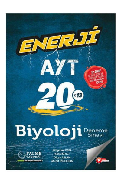 Palme Yayınları 2023 AYT Biyoloji Enerji 20 Deneme